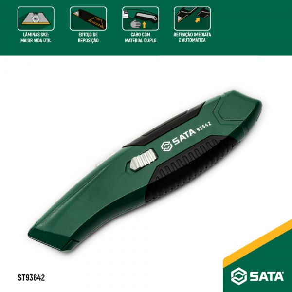 Estilete de Segurança Reforçado Trapezoidal ST93642 Sata