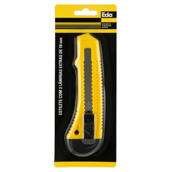 Estilete Largo 18mm Com 2 Lâminas 6MC EDA