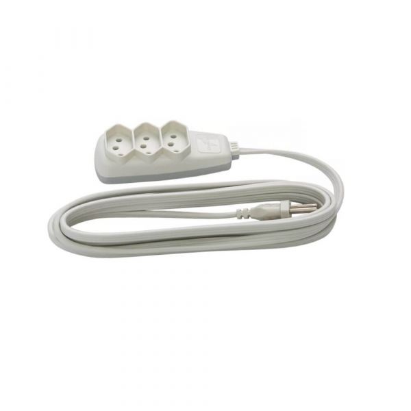 Extensão Elétrica 3X0,75mm Com 3 Tomadas Daneva