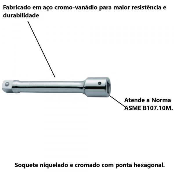 Extensão para Soquete 3/4