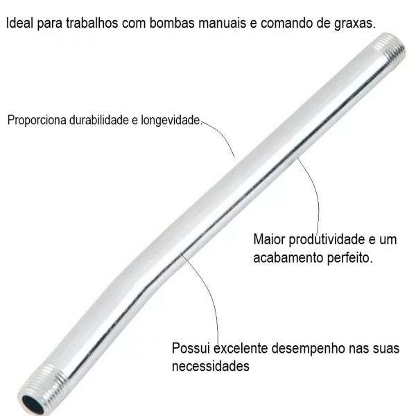Extensão Rígida Para Comando De Graxa Lubefer