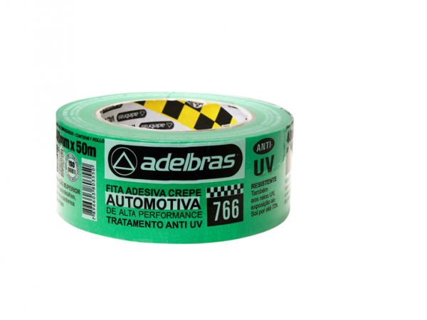 Fita Crepe Verde Automotiva Anti UV 766 48mmx50m Adelbras 0680000031