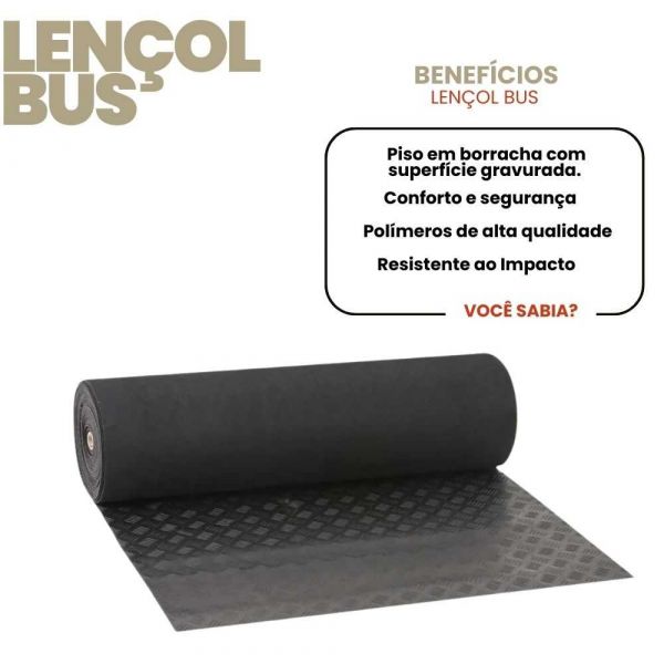 1 Metro de Lençol Bus 1,00m X 3mm Preto Rexon