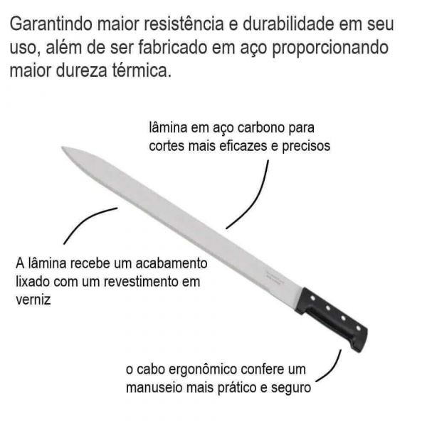 Facão Mato Carbono 14'' Tramontina