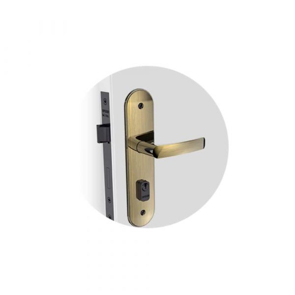 Fechadura Reta Pali Externa Antique brass Soprano