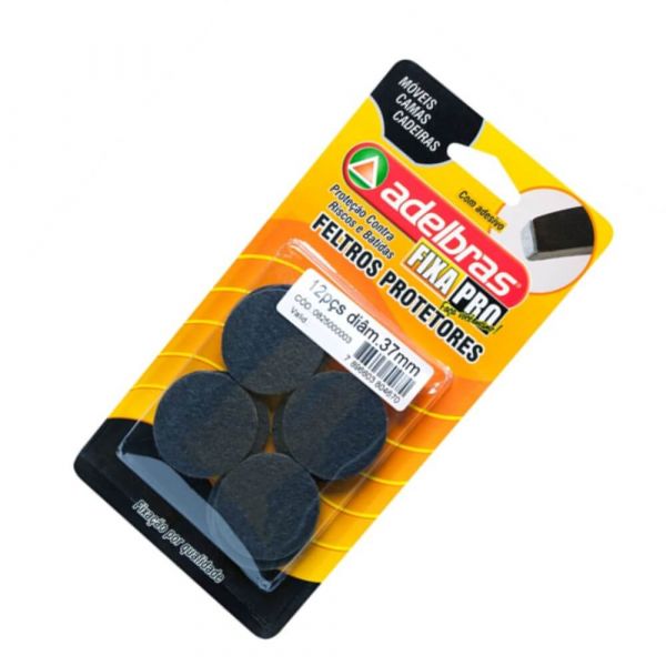 Feltro Diam 3,7cm com 12 Unidades Adelbras