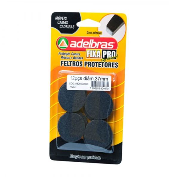 Feltro Diam 3,7cm com 12 Unidades Adelbras