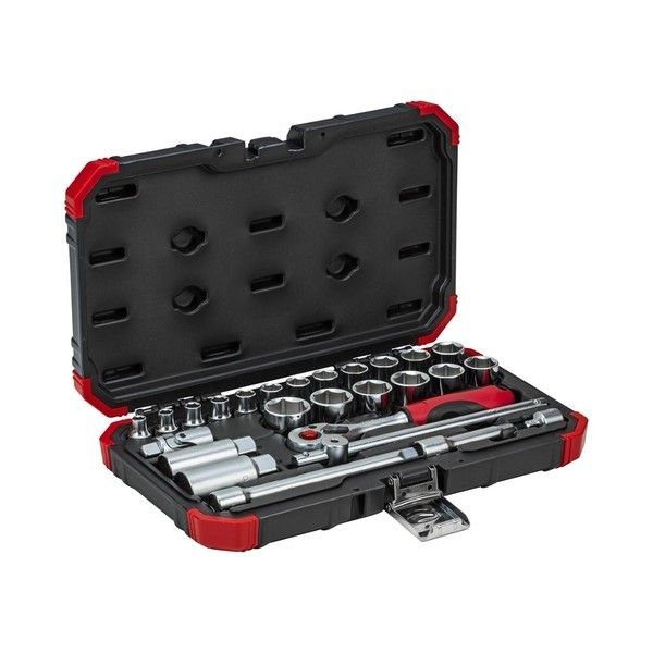 Jogo De Soquetes R59003026 Sextavados 26 Peças 3/8” Polegadas Gedore Red