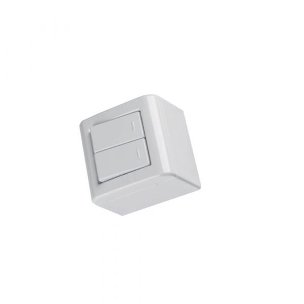 Caixa de Sobrepor com 2 Interruptores Simples 10 A 250 V Tramontina