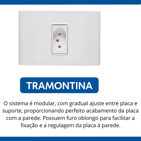 Conjunto 4X2 1 Tomada 2P+T 20A 250V Tramontina
