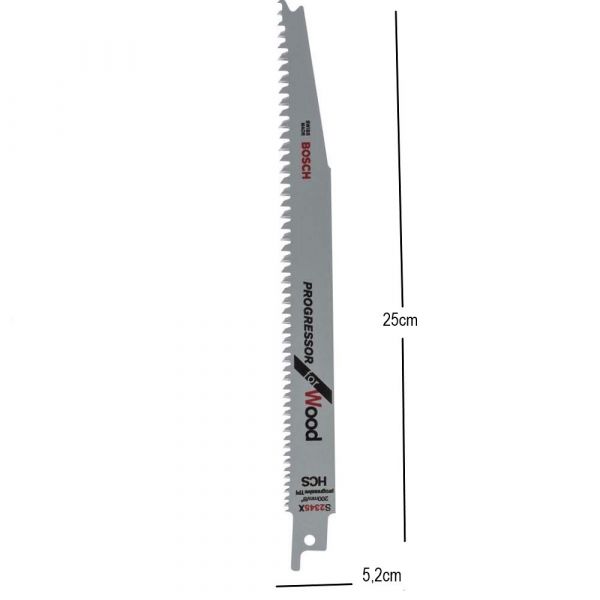 Lâmina de serra sabre Bosch S2345X Progressor for Wood pacote com 1 peça