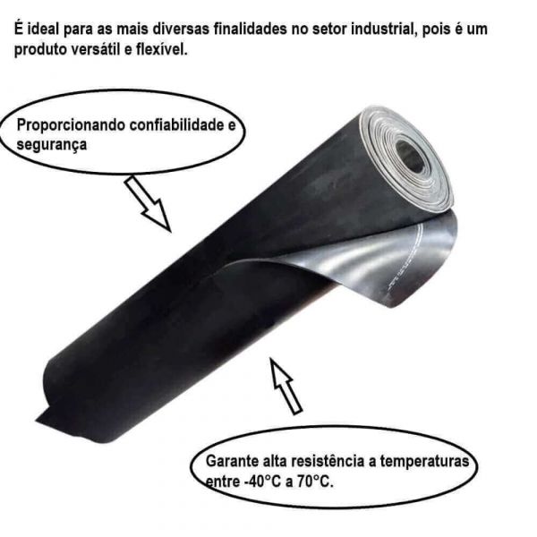 1 Metro Lençol De Borracha 0,60X1,6mm Orion