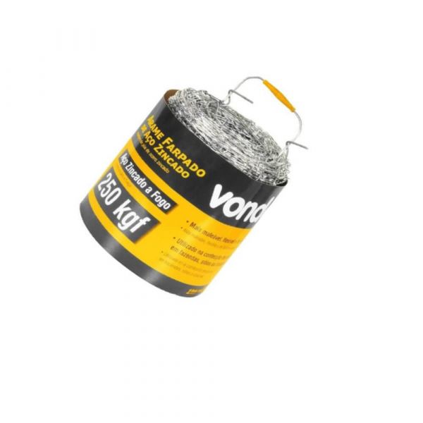 Arame Farpado 500 Metros 250kgf Vonder