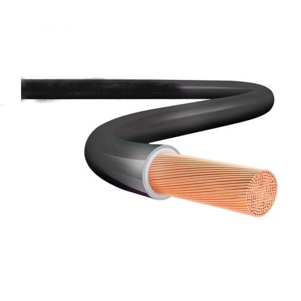 1 Metro Cabo Flexível Preto 1KV 90º HEPR 1X16,0mm Corfio