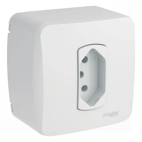 Caixa De Sobrepor Com 1 Tomada BR 2P+T 20A Schneider Eletric