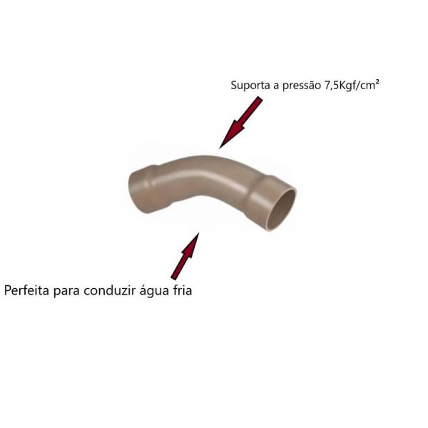 Curva Soldável 45° 75mm Krona