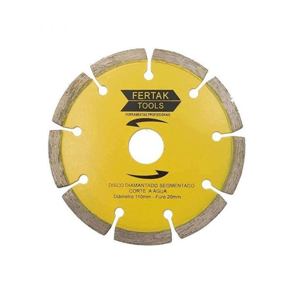 Disco Diamantado Segmentado 110mm Fertak