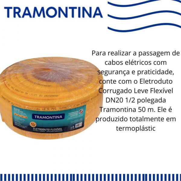 Eletroduto Corrugado 20X50mm  Tramontina