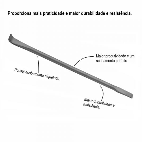 Espátula Redonda 18” Gedore