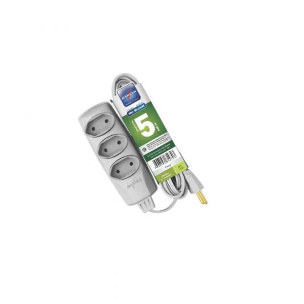 Extensão Elétrica No Shock 2X0,75mm 5 Metros Daneva