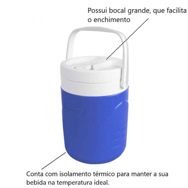 Garrafa Térmica 3,8 L Azul Royal Coleman