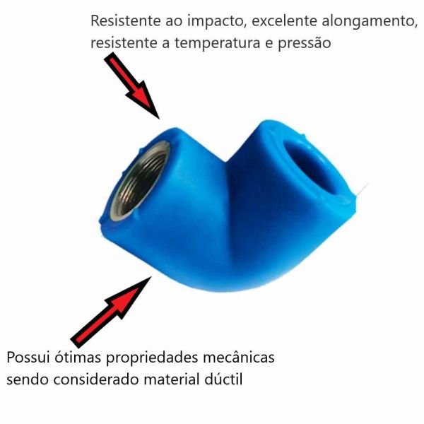 Joelho Misto Para Rede De Ar Comprimido 20mm x 1/2