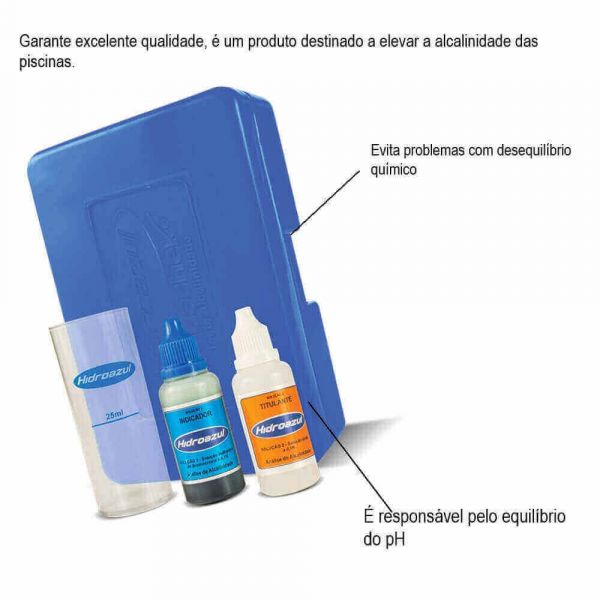 Kit Teste Alcalinidade Hidroazul