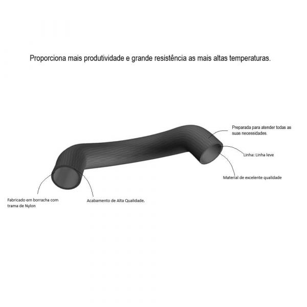 Mangueira Resfriador Turbo S-10/Blazer 2.8 MWM 08108 Jamaica