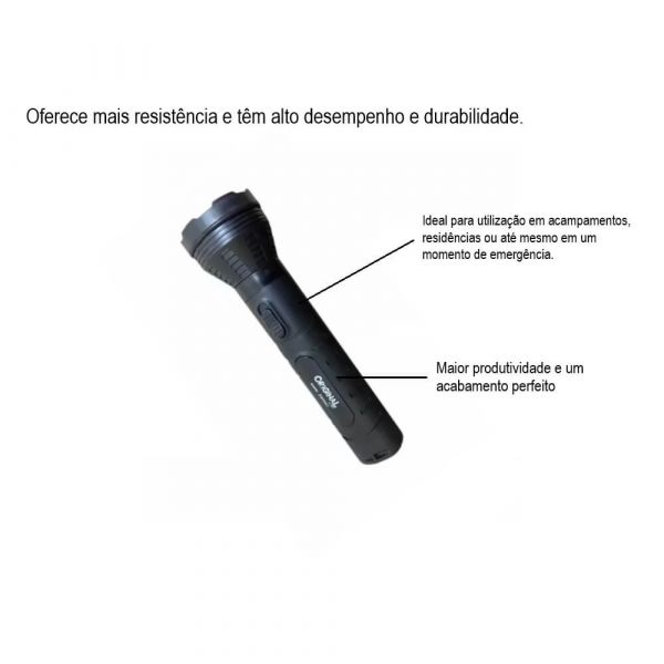 Lanterna 1 Led Bivolt 3W Original