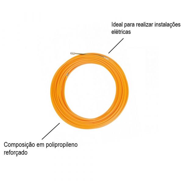Passa Fio Com Alma De Aço 10 Metros Cortag