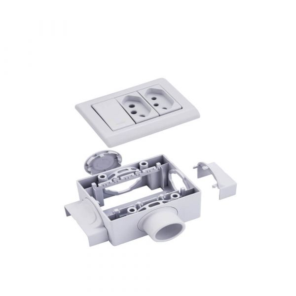 Caixa de Sobrepor X 3 Postos para Eletrodutos e Canaletas Tramontina 