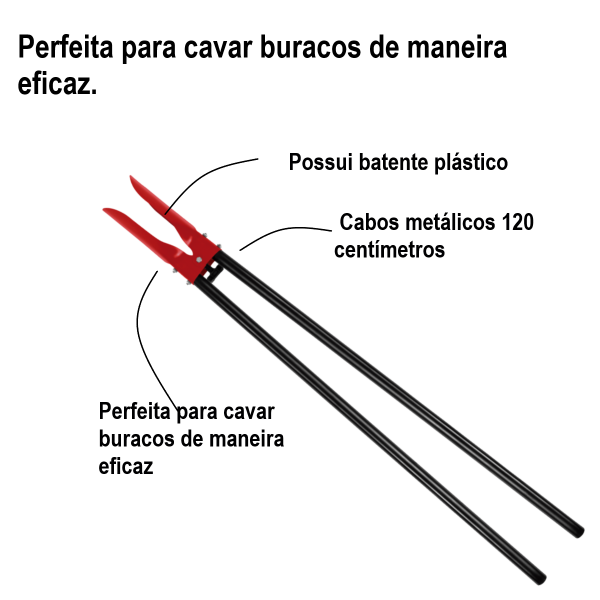 Cavadeira Articulada 120cm 77562/803 Tramontina
