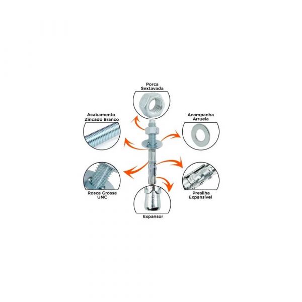 Chumbador PBA 5/8 X 4.1/2” Ancora