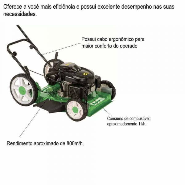 Cortador De Grama A Gasolina F-600RM 6,5HP 4T Trapp