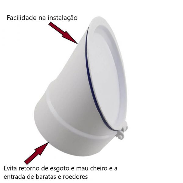 Válvula de Retenção Esgoto 40 mm Valeplast