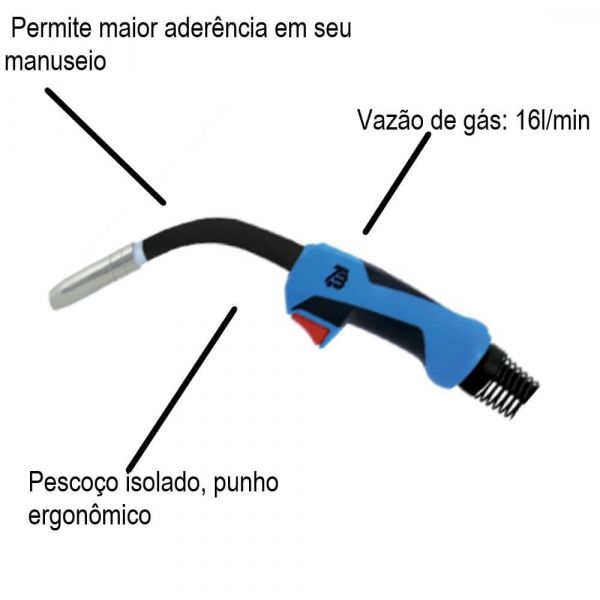 Tocha Mig Mag TBI PRO 453 Expert 5M Esab