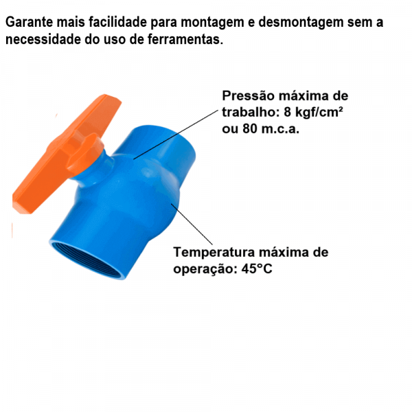 Registro Esférico Roscavel Para Irrigação 2” Viquia