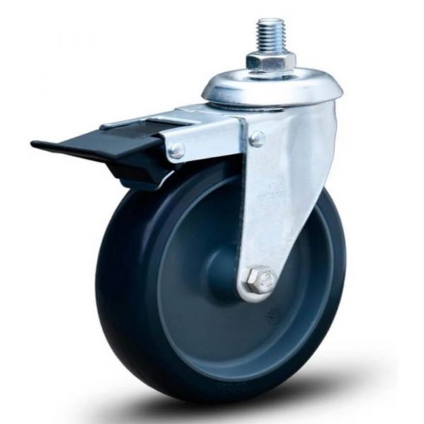 Rodízio Rosca Giratória Com Freio 60kg Colson