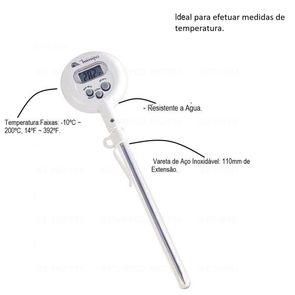 Termômetro Digital Tipo Vareta Mv 363 Minipa