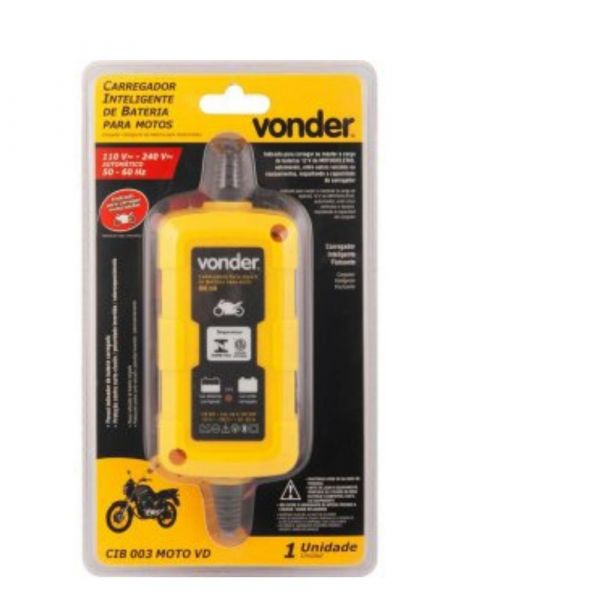 Carregador Inteligente de Bateria CIB 003 Moto Bivolt Vonder