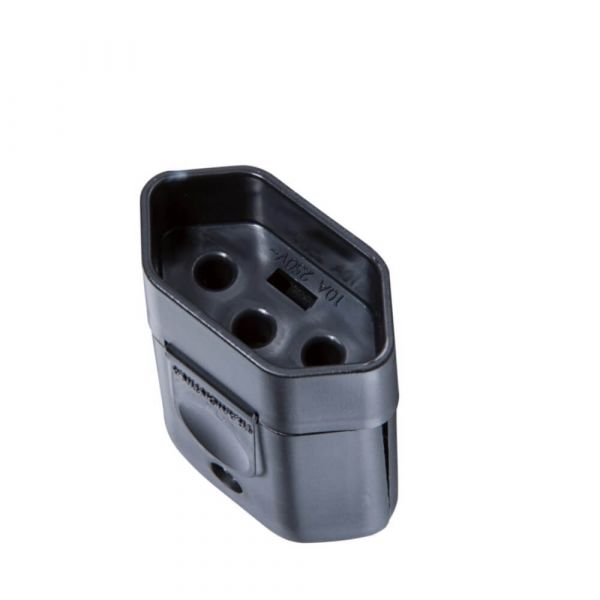 Plugue Fêmea Preto 2P+T 250 V 20 A Tramontina 57403055