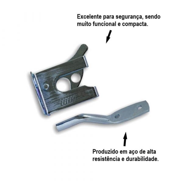 Ferrolho De Portão Tipo Papagaio Loth