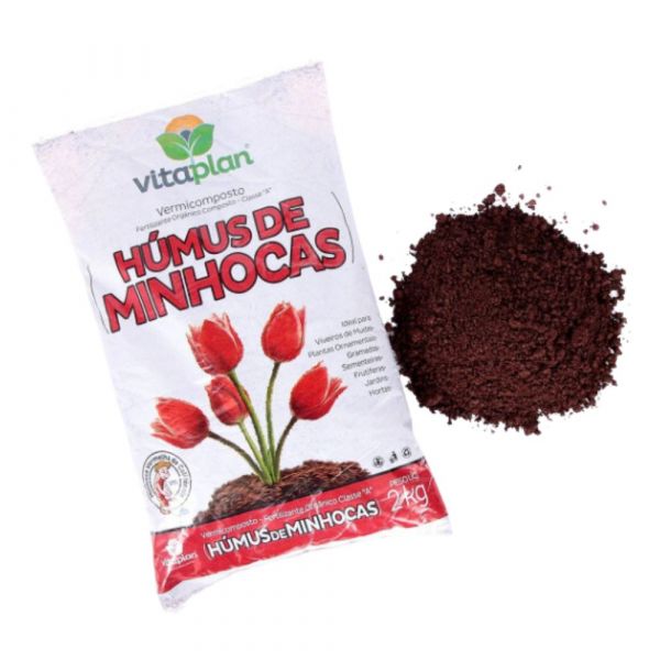 Húmus de Minhoca 2kg 8001108-U Vitaplan 