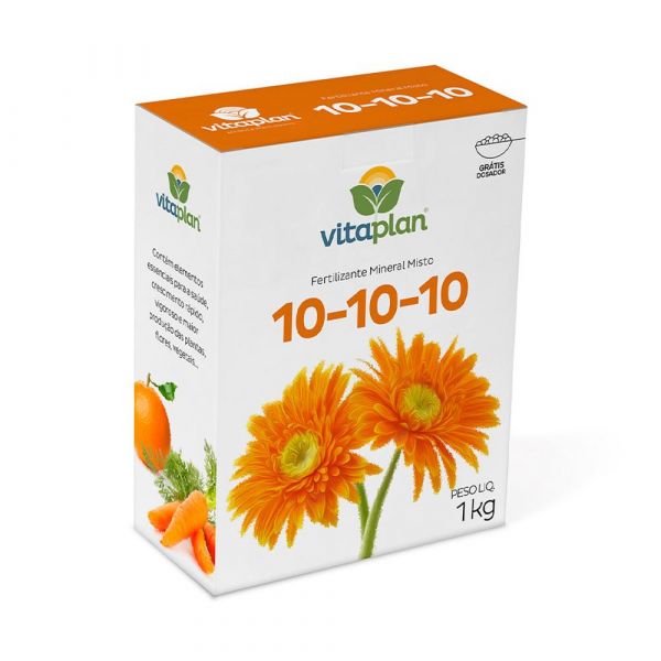 Fertilizante Adubo 10.10.10 1Kg 8000108-U Vitaplan