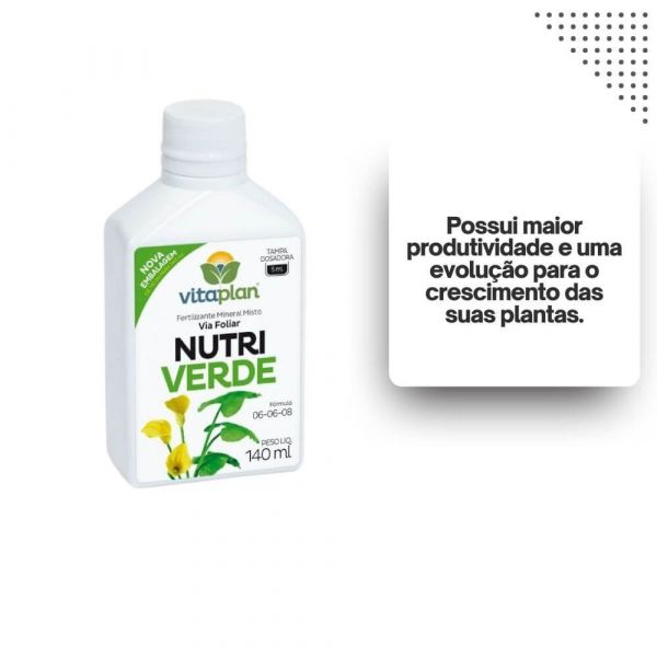 Fertilizante Mineral NutriVerde 140ml 8000726-U Vitaplan  
