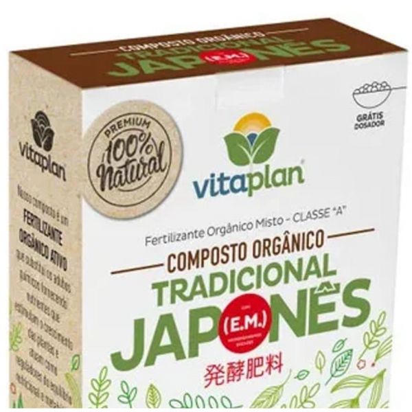 Fertilizante Orgânico Tradicional Japonês 800g 8000127-U Vitaplan