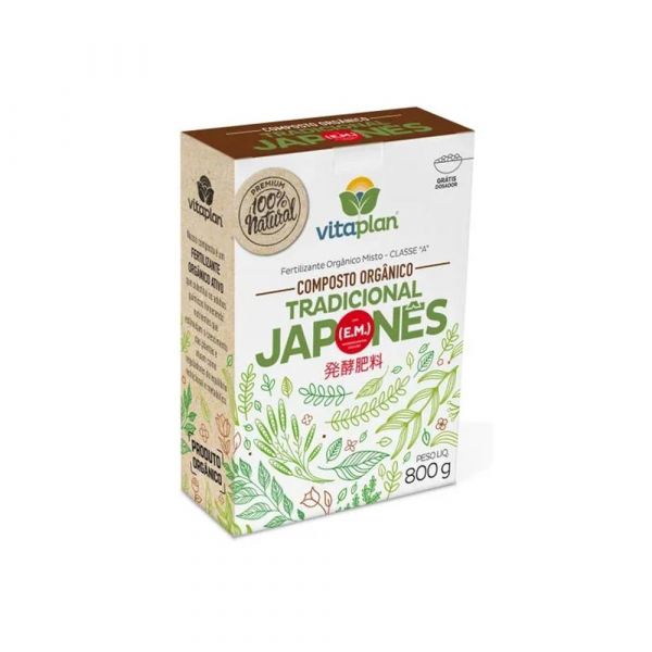 Fertilizante Orgânico Tradicional Japonês 800g 8000127-U Vitaplan