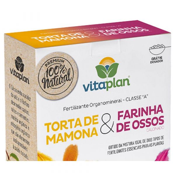 Fertilizante Torta de Mamona + Farinha de Ossos 1Kg 8000105-U Vitaplan