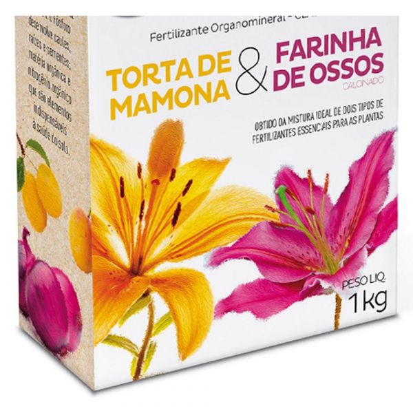 Fertilizante Torta de Mamona + Farinha de Ossos 1Kg 8000105-U Vitaplan