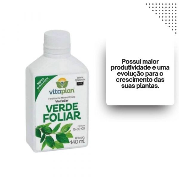 Fertilizante Verde Foliar 140ml 8000725-U Vitaplan 